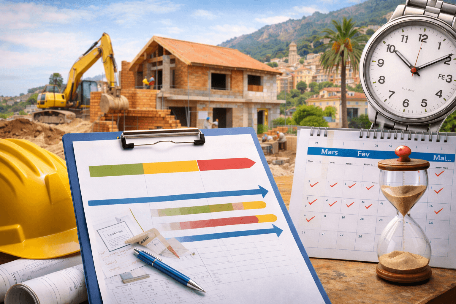 Planning et délais de construction d'une maison